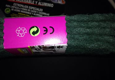 Estropajos fibra verde 0,45 céntimos cinco piezas