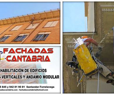 Reforma y restauración de edificios sin andamios. Trabajos verticales Santander-Cantabria.