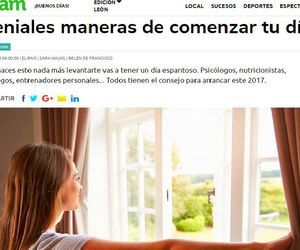 Nueva Edición de mi colaboracón en El País, Consejos para inicir el día
