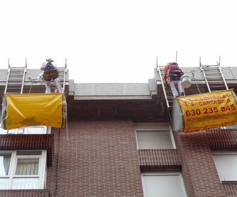 Reparación patio pequeño, lugares de difícil acceso, espacios confinados.: Trabajos verticales Santander  de Trabajos Verticales Cantabria