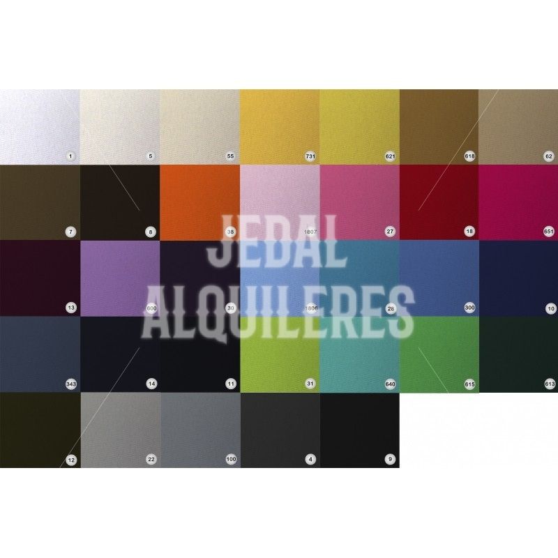 Manteles lisos para mesas rectangulares: Catálogo de Jedal Alquileres