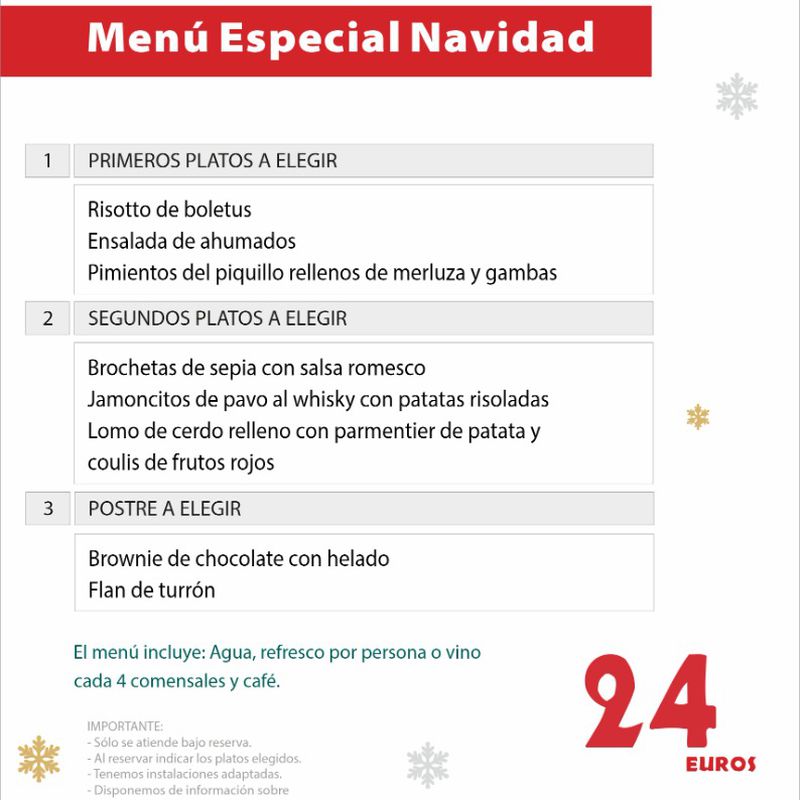 Menús de Navidad: Carta y Menús de Restaurante El Cobijo